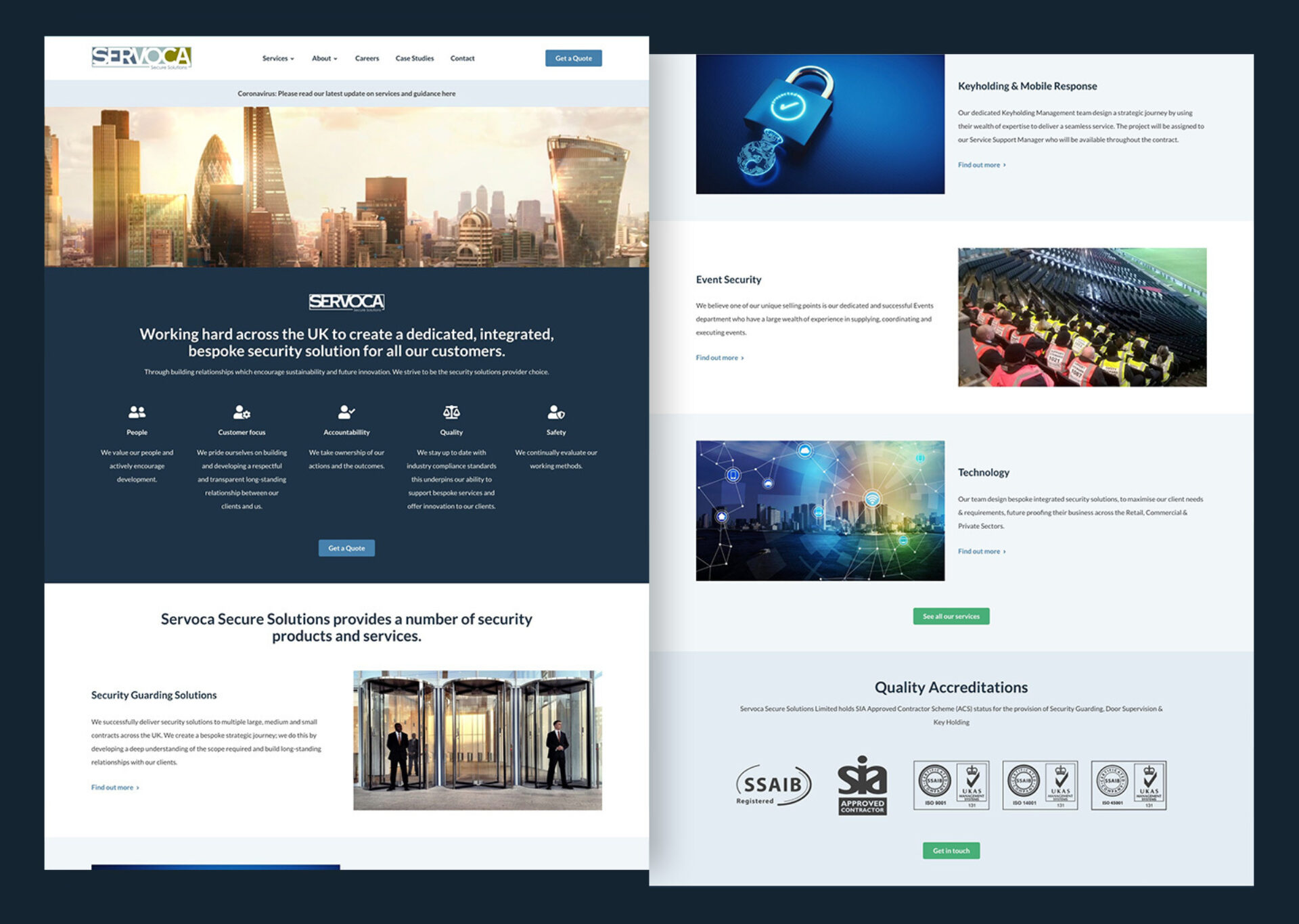 Servoca Events Servoca Secure | Made by Bridge